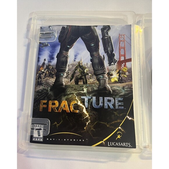Fracture Sony PlayStation 3 2008 PS3 Lucas Arts Complete with Manual Tested - Picture 5 of 9